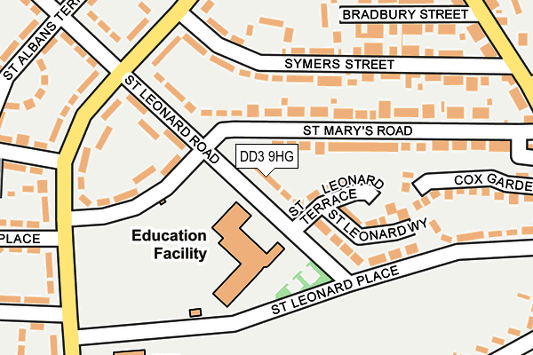 DD3 9HG map - OS OpenMap – Local (Ordnance Survey) DD3 9HG map - OS OpenMap – Local (Ordnance Survey)