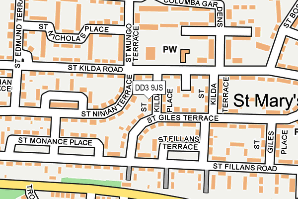 DD3 9JS map - OS OpenMap – Local (Ordnance Survey) DD3 9JS map - OS OpenMap – Local (Ordnance Survey)