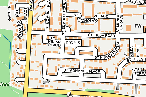 DD3 9LS map - OS OpenMap – Local (Ordnance Survey) DD3 9LS map - OS OpenMap – Local (Ordnance Survey)