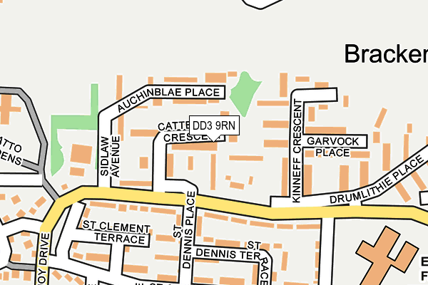 DD3 9RN map - OS OpenMap – Local (Ordnance Survey) DD3 9RN map - OS OpenMap – Local (Ordnance Survey)