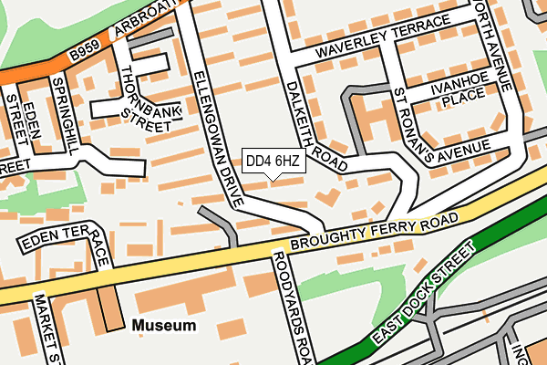 DD4 6HZ map - OS OpenMap – Local (Ordnance Survey) DD4 6HZ map - OS OpenMap – Local (Ordnance Survey)