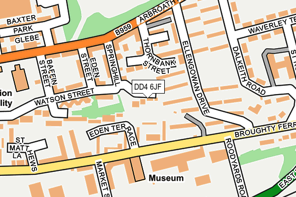 DD4 6JF map - OS OpenMap – Local (Ordnance Survey) DD4 6JF map - OS OpenMap – Local (Ordnance Survey)