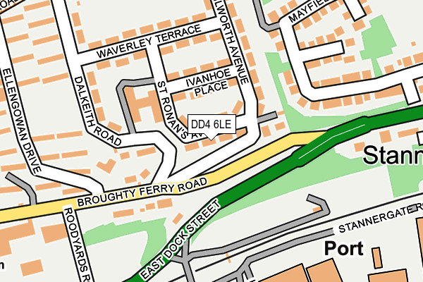 DD4 6LE map - OS OpenMap – Local (Ordnance Survey) DD4 6LE map - OS OpenMap – Local (Ordnance Survey)