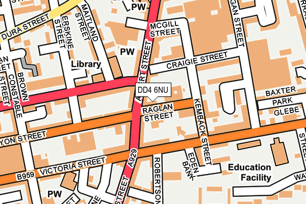 DD4 6NU map - OS OpenMap – Local (Ordnance Survey) DD4 6NU map - OS OpenMap – Local (Ordnance Survey)