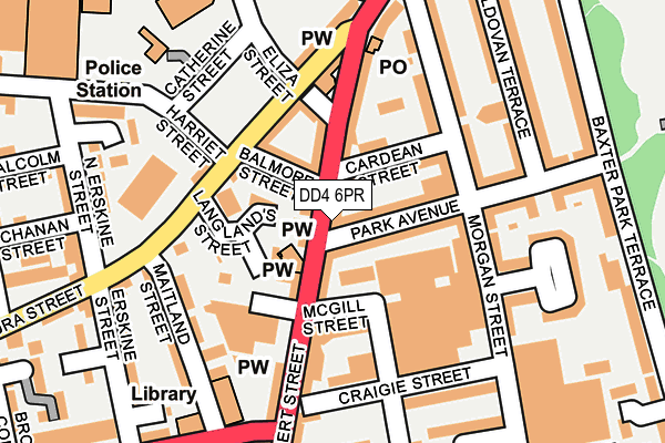 DD4 6PR map - OS OpenMap – Local (Ordnance Survey) DD4 6PR map - OS OpenMap – Local (Ordnance Survey)