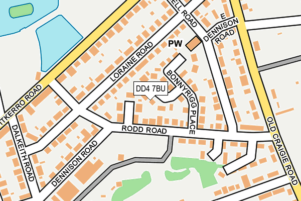 DD4 7BU map - OS OpenMap – Local (Ordnance Survey) DD4 7BU map - OS OpenMap – Local (Ordnance Survey)