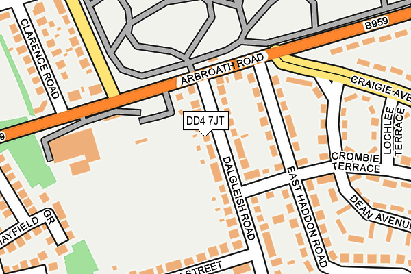 DD4 7JT map - OS OpenMap – Local (Ordnance Survey) DD4 7JT map - OS OpenMap – Local (Ordnance Survey)