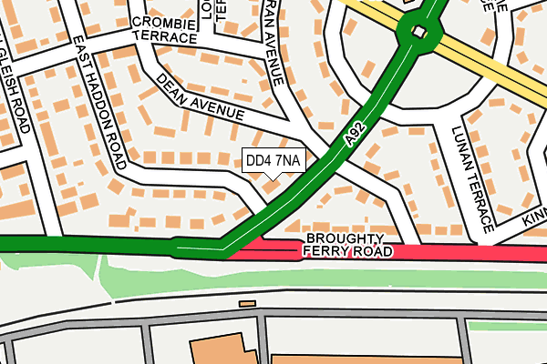 DD4 7NA map - OS OpenMap – Local (Ordnance Survey) DD4 7NA map - OS OpenMap – Local (Ordnance Survey)