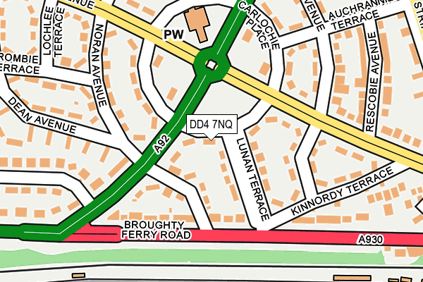 DD4 7NQ map - OS OpenMap – Local (Ordnance Survey) DD4 7NQ map - OS OpenMap – Local (Ordnance Survey)