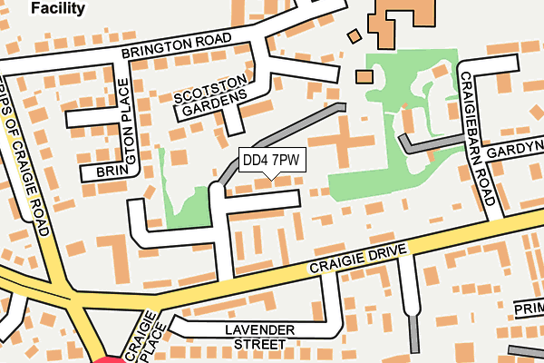 DD4 7PW map - OS OpenMap – Local (Ordnance Survey) DD4 7PW map - OS OpenMap – Local (Ordnance Survey)