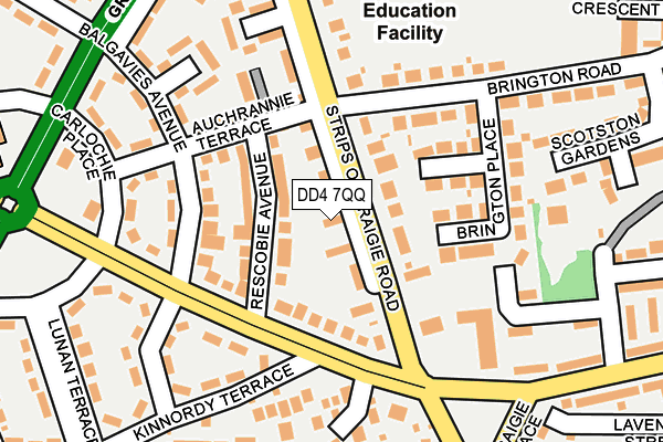 DD4 7QQ map - OS OpenMap – Local (Ordnance Survey) DD4 7QQ map - OS OpenMap – Local (Ordnance Survey)