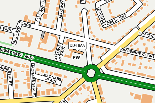 DD4 8AA map - OS OpenMap – Local (Ordnance Survey) DD4 8AA map - OS OpenMap – Local (Ordnance Survey)