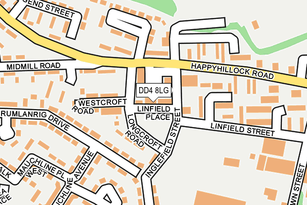 DD4 8LG map - OS OpenMap – Local (Ordnance Survey) DD4 8LG map - OS OpenMap – Local (Ordnance Survey)