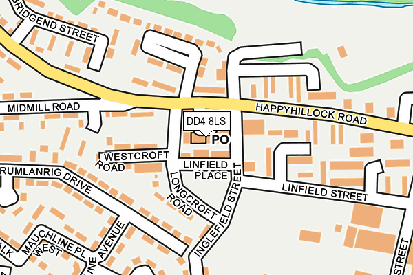 DD4 8LS map - OS OpenMap – Local (Ordnance Survey)