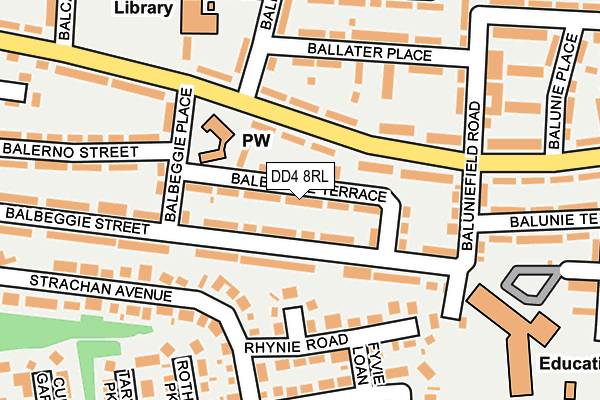 DD4 8RL map - OS OpenMap – Local (Ordnance Survey) DD4 8RL map - OS OpenMap – Local (Ordnance Survey)