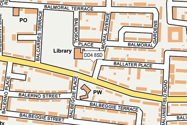 DD4 8SD map - OS OpenMap – Local (Ordnance Survey) DD4 8SD map - OS OpenMap – Local (Ordnance Survey)