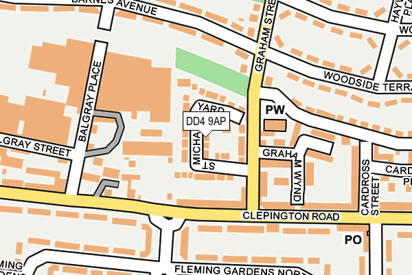DD4 9AP map - OS OpenMap – Local (Ordnance Survey)