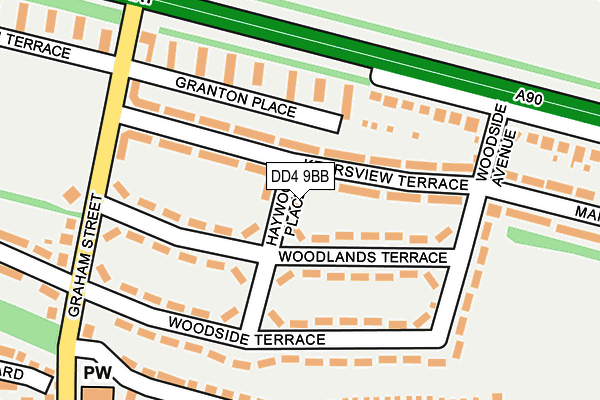 DD4 9BB map - OS OpenMap – Local (Ordnance Survey) DD4 9BB map - OS OpenMap – Local (Ordnance Survey)