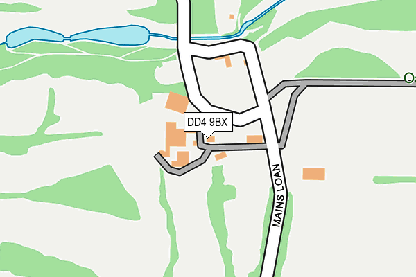DD4 9BX map - OS OpenMap – Local (Ordnance Survey) DD4 9BX map - OS OpenMap – Local (Ordnance Survey)