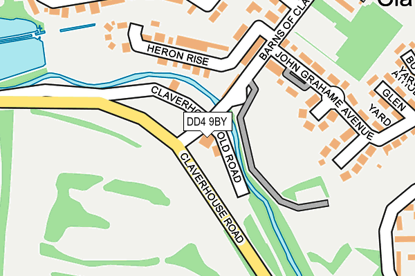 DD4 9BY map - OS OpenMap – Local (Ordnance Survey) DD4 9BY map - OS OpenMap – Local (Ordnance Survey)