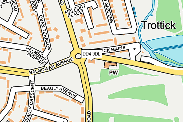 DD4 9DL map - OS OpenMap – Local (Ordnance Survey) DD4 9DL map - OS OpenMap – Local (Ordnance Survey)