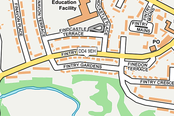 DD4 9EH map - OS OpenMap – Local (Ordnance Survey)
