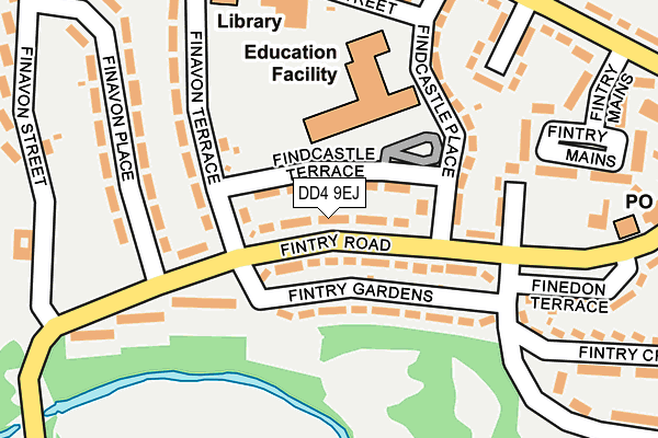 DD4 9EJ map - OS OpenMap – Local (Ordnance Survey) DD4 9EJ map - OS OpenMap – Local (Ordnance Survey)