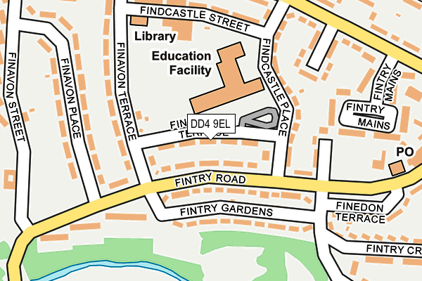 DD4 9EL map - OS OpenMap – Local (Ordnance Survey)