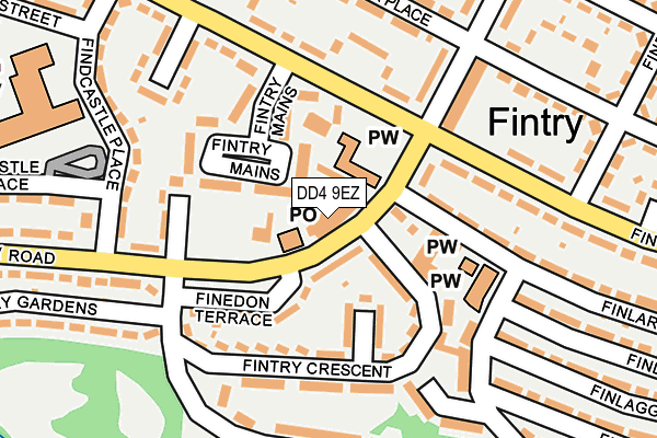 DD4 9EZ map - OS OpenMap – Local (Ordnance Survey)