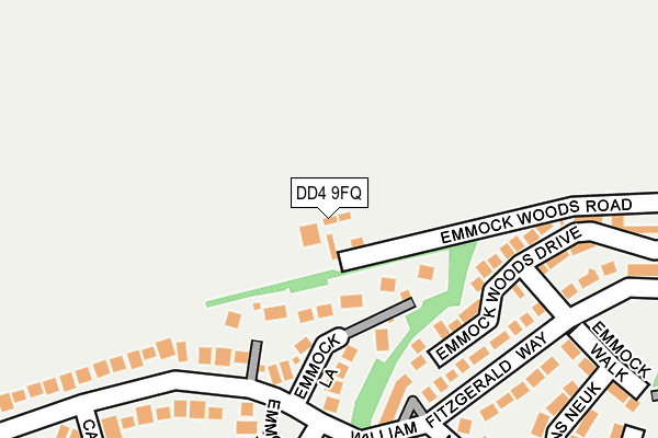 DD4 9FQ map - OS OpenMap – Local (Ordnance Survey) DD4 9FQ map - OS OpenMap – Local (Ordnance Survey)