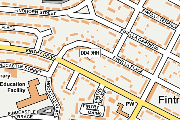 DD4 9HH map - OS OpenMap – Local (Ordnance Survey) DD4 9HH map - OS OpenMap – Local (Ordnance Survey)