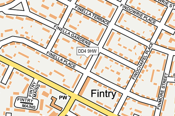 DD4 9HW map - OS OpenMap – Local (Ordnance Survey) DD4 9HW map - OS OpenMap – Local (Ordnance Survey)
