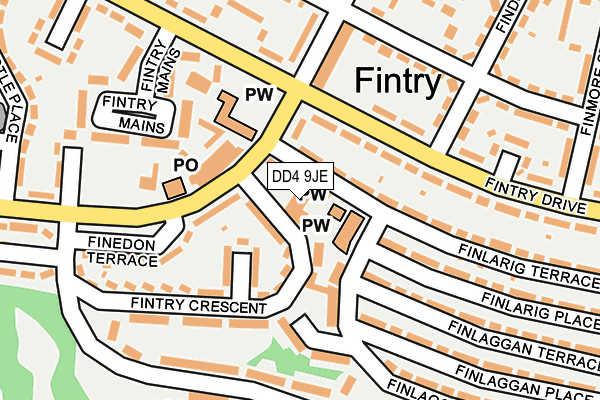 DD4 9JE map - OS OpenMap – Local (Ordnance Survey)