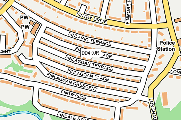 DD4 9JR map - OS OpenMap – Local (Ordnance Survey)