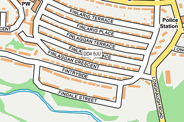 DD4 9JU map - OS OpenMap – Local (Ordnance Survey) DD4 9JU map - OS OpenMap – Local (Ordnance Survey)