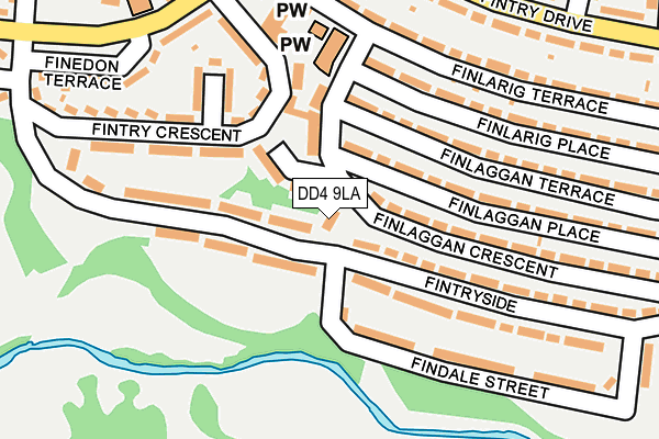 DD4 9LA map - OS OpenMap – Local (Ordnance Survey) DD4 9LA map - OS OpenMap – Local (Ordnance Survey)