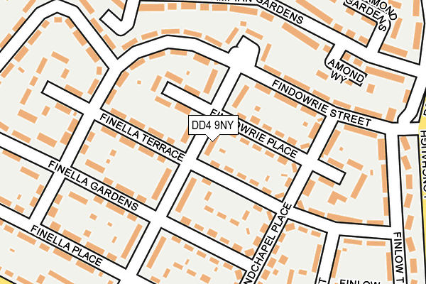 DD4 9NY map - OS OpenMap – Local (Ordnance Survey) DD4 9NY map - OS OpenMap – Local (Ordnance Survey)