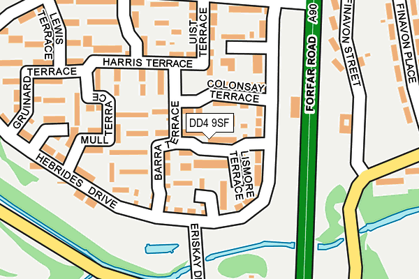 DD4 9SF map - OS OpenMap – Local (Ordnance Survey) DD4 9SF map - OS OpenMap – Local (Ordnance Survey)