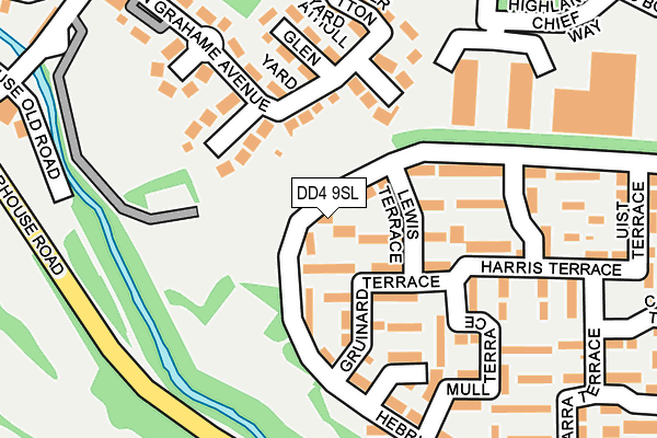 DD4 9SL map - OS OpenMap – Local (Ordnance Survey) DD4 9SL map - OS OpenMap – Local (Ordnance Survey)