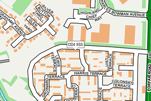 DD4 9SS map - OS OpenMap – Local (Ordnance Survey) DD4 9SS map - OS OpenMap – Local (Ordnance Survey)