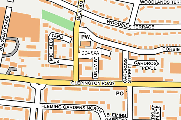 DD4 9XA map - OS OpenMap – Local (Ordnance Survey) DD4 9XA map - OS OpenMap – Local (Ordnance Survey)