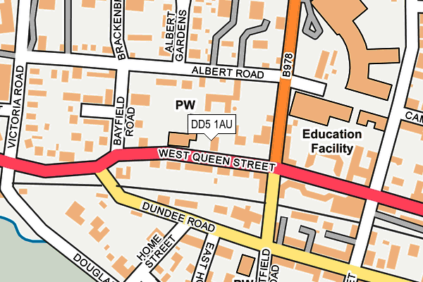 DD5 1AU map - OS OpenMap – Local (Ordnance Survey) DD5 1AU map - OS OpenMap – Local (Ordnance Survey)