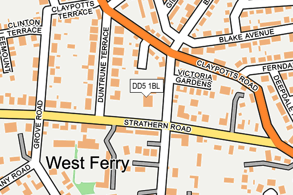 DD5 1BL map - OS OpenMap – Local (Ordnance Survey) DD5 1BL map - OS OpenMap – Local (Ordnance Survey)