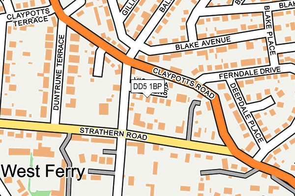 DD5 1BP map - OS OpenMap – Local (Ordnance Survey) DD5 1BP map - OS OpenMap – Local (Ordnance Survey)
