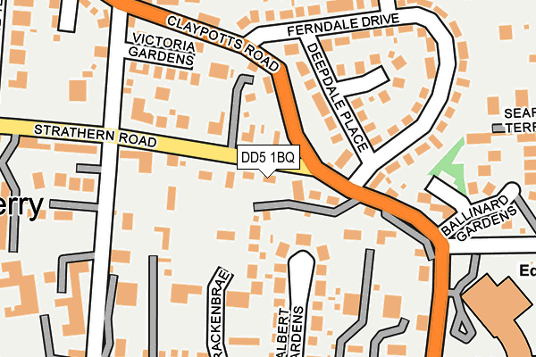 DD5 1BQ map - OS OpenMap – Local (Ordnance Survey) DD5 1BQ map - OS OpenMap – Local (Ordnance Survey)