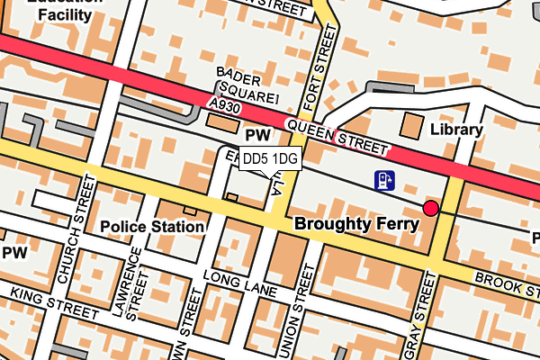 DD5 1DG map - OS OpenMap – Local (Ordnance Survey) DD5 1DG map - OS OpenMap – Local (Ordnance Survey)