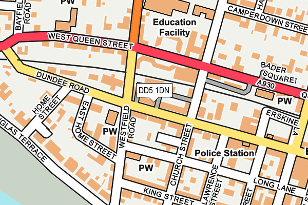 DD5 1DN map - OS OpenMap – Local (Ordnance Survey) DD5 1DN map - OS OpenMap – Local (Ordnance Survey)