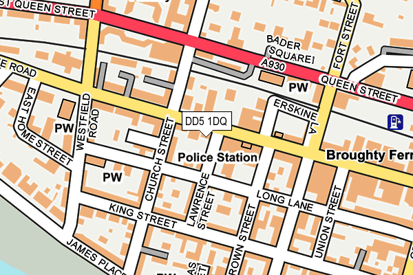 DD5 1DQ map - OS OpenMap – Local (Ordnance Survey)