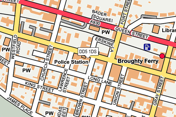 DD5 1DS map - OS OpenMap – Local (Ordnance Survey) DD5 1DS map - OS OpenMap – Local (Ordnance Survey)