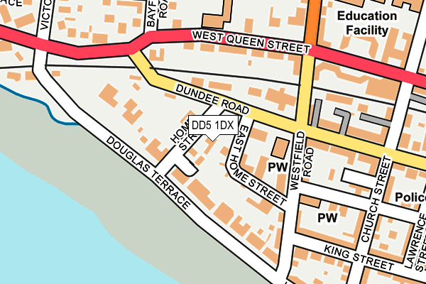 DD5 1DX map - OS OpenMap – Local (Ordnance Survey) DD5 1DX map - OS OpenMap – Local (Ordnance Survey)